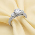Three-Stone Diamond Engagement Ring