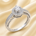 Aurora Halo Engagement Ring