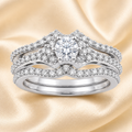 Crown Diamond Engagement Ring