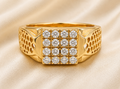 Imperium Diamond Signet Mens Ring