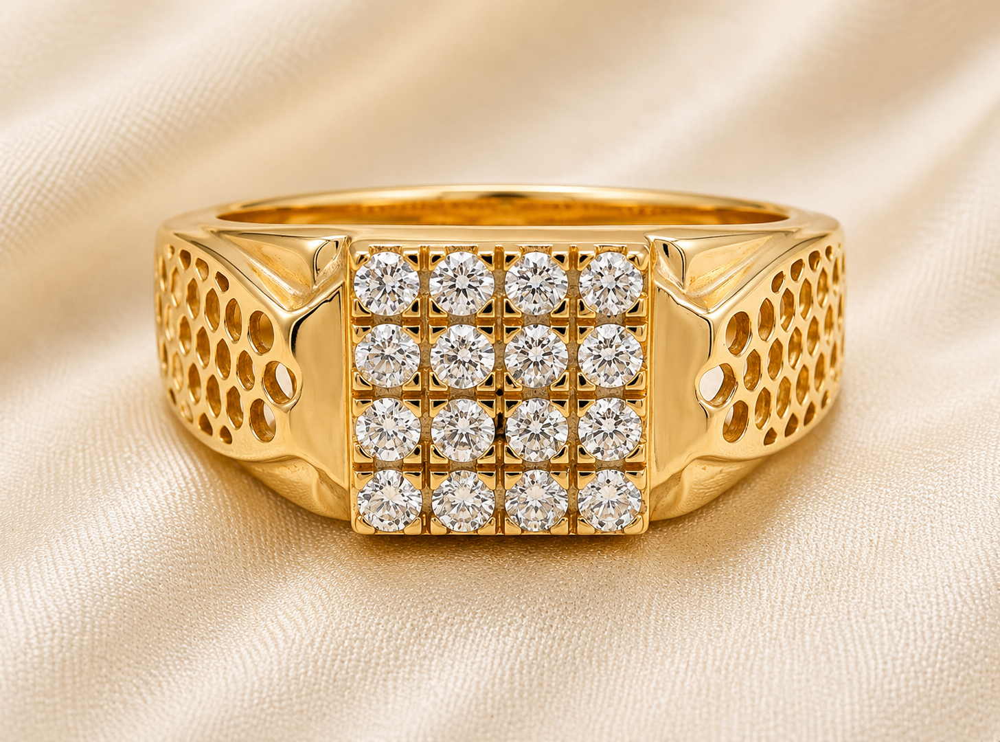 Imperium Diamond Signet Mens Ring