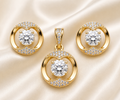 Celeste Harmony Diamond Pendant & Earrings Set