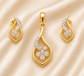 Little Blossom Diamond Pendant Set