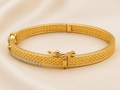 Classic Texture Diamond Lightweight Bangle