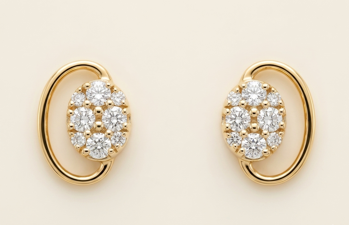 Crown Shaped Earrings.