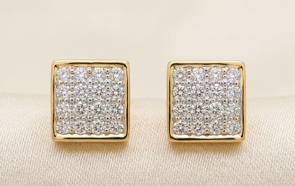 Square Earrings.