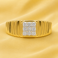 Golden Crest Diamond Ring