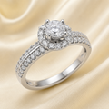 Halo Sparkle Engagement Ring