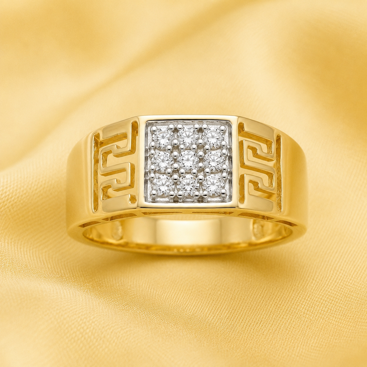 Imperial Greek Diamond Ring