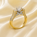 Leaf of Love Engagement Ring