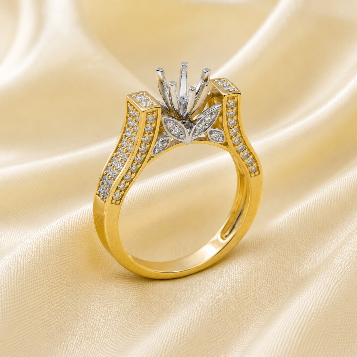 Leaf of Love Engagement Ring