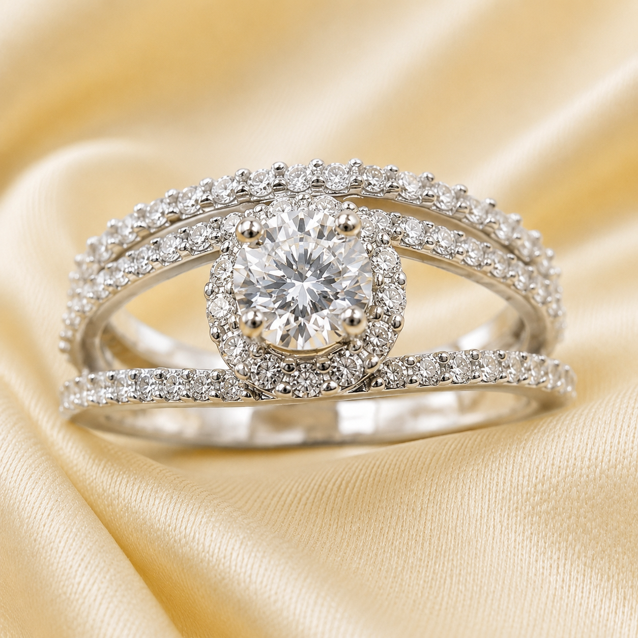 Radiant Whisper Engagement Ring