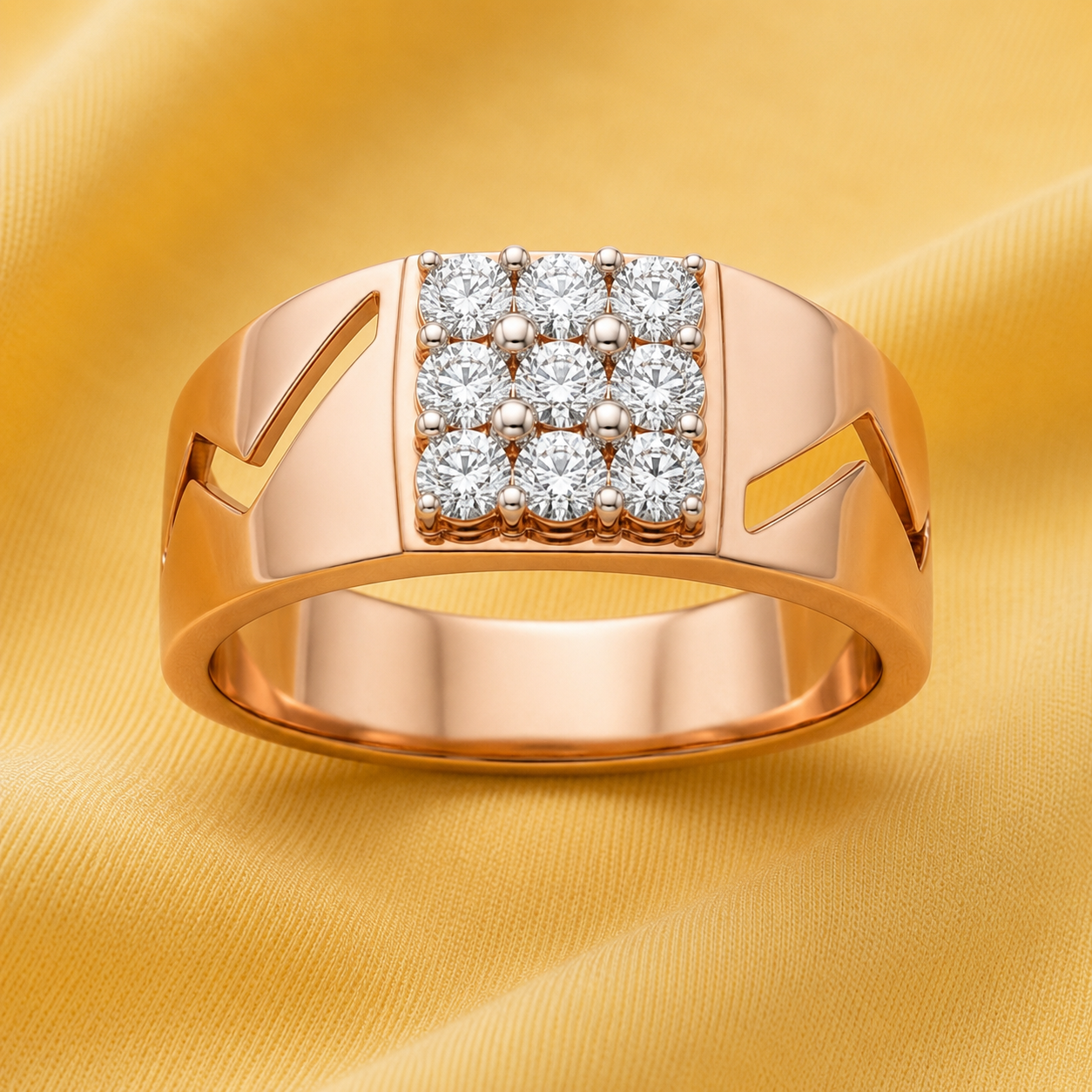 Rose Horizon Diamond Ring